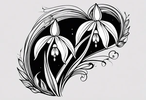 snowdrop flower tattoo idea