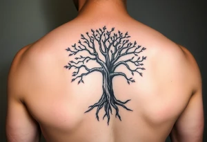 Tree of life one half Jamaican colours and one half Irish colours hand tattoo tattoo idea