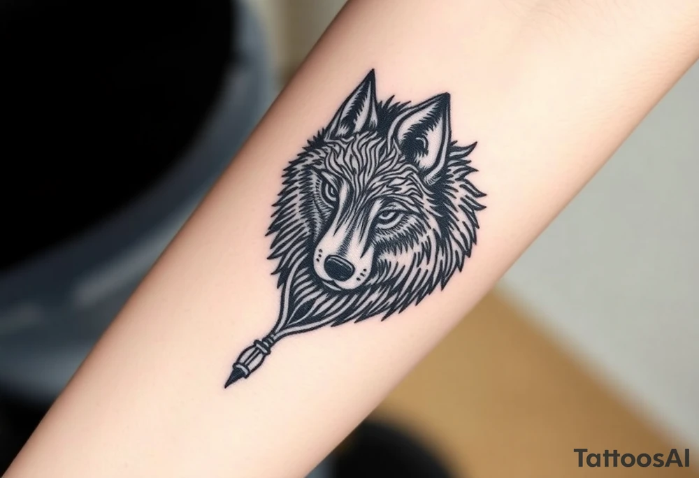 Wolf tattoo idea