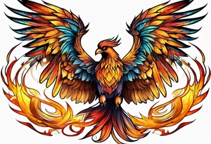 phoenix full body tattoo idea