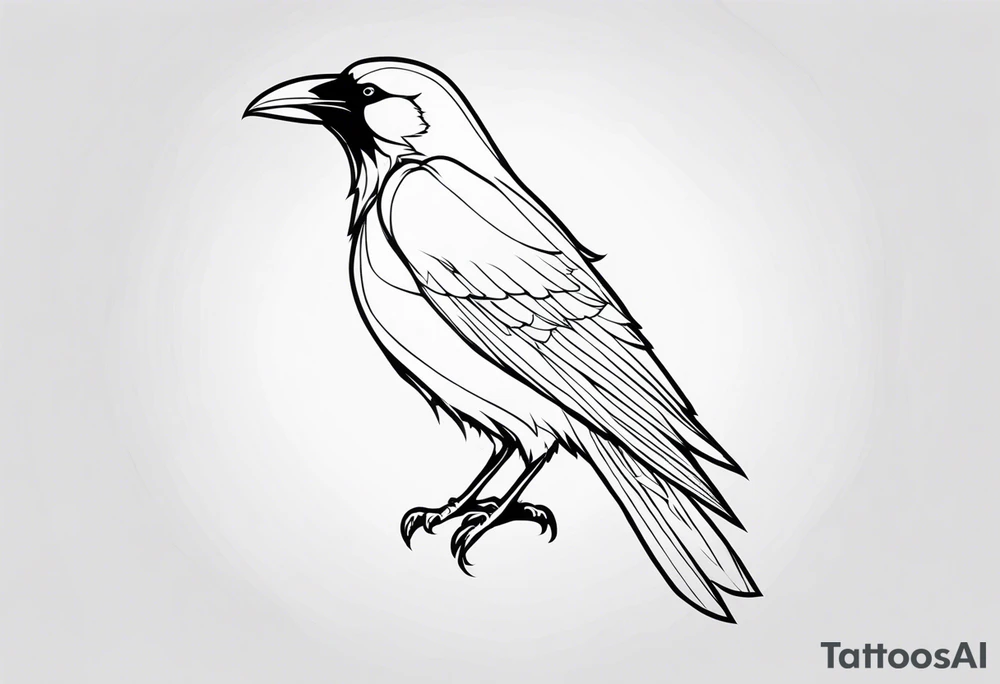 Raven tattoo idea