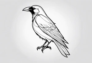 Raven tattoo idea