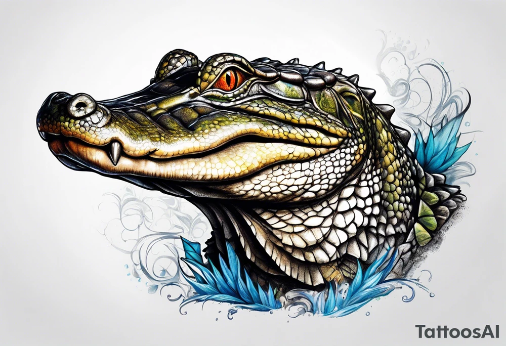 Caiman tattoo idea