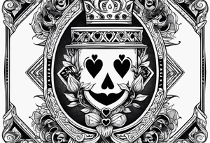 Jack of hearts playing card tattoo idea