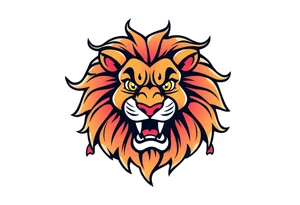 powerful lion tattoo idea