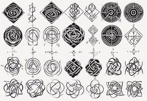 The mathematical 6,1 prime knot  that is cute tattoo idea