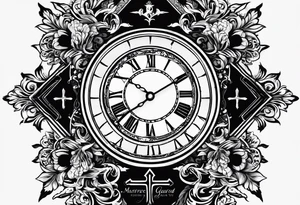 Be on your guard; stand firm in the faith; be courageous; be strong.

Use the words above and the gothic and brush script fonts tattoo idea