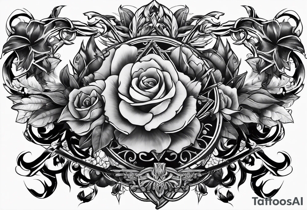Chest tattoo gangsta tattoo idea