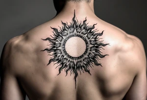 Rising sun tattoo idea