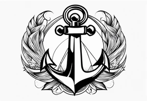 Anchor, fire, tattoo idea