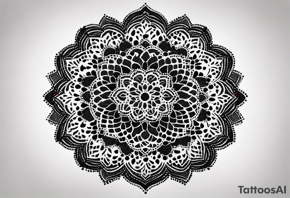 Lace mandala tattoo idea