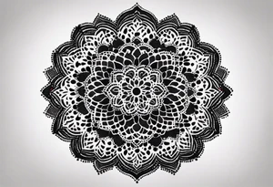 Lace mandala tattoo idea