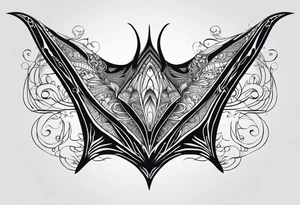 manta ray symmetrical tattoo idea