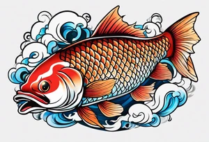 Japanese carp tattoo idea