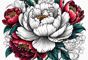 Peonies tattoo idea