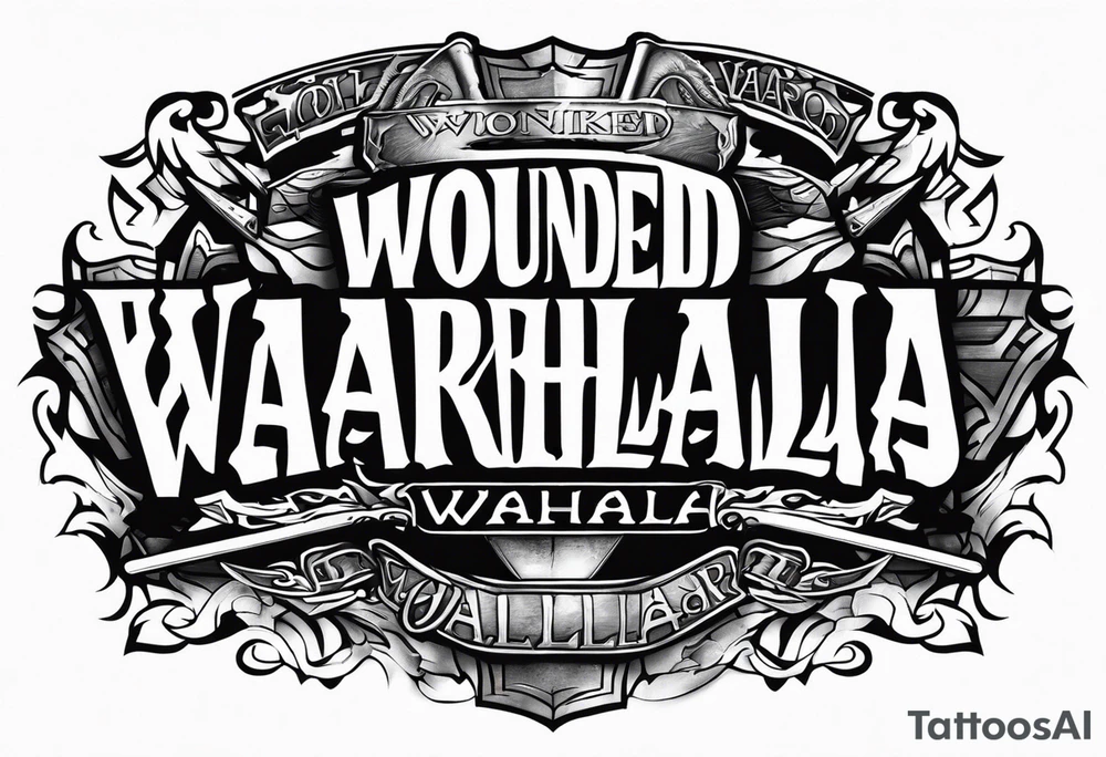 Wounded warrior valhalla tattoo idea
