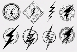 lightning tattoo idea