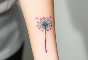 Dandelion real 
with shadows tattoo idea