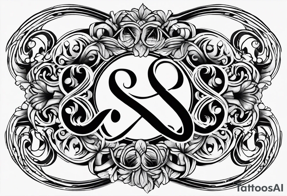 Infinity sign for spouses tattoo idea