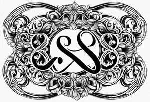Infinity sign for spouses tattoo idea