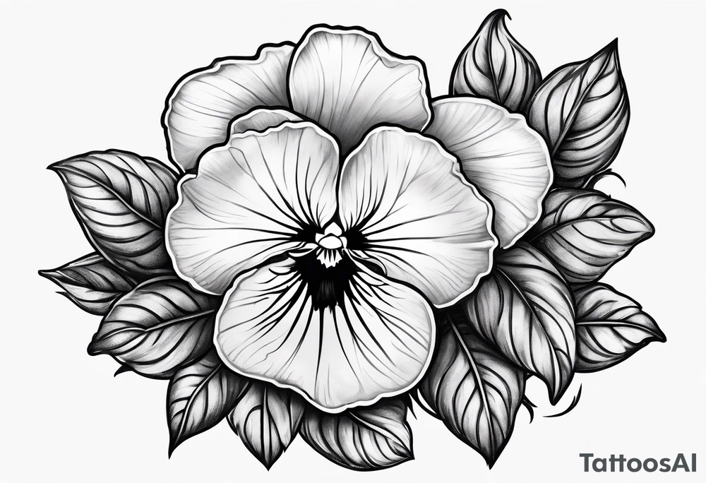 Violets tattoo idea