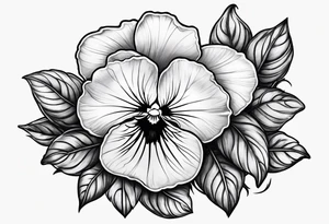 Violets tattoo idea