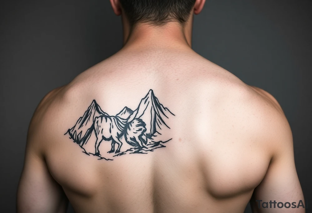 Tattoo sleeve with journey and perseverance theme tattoo idea