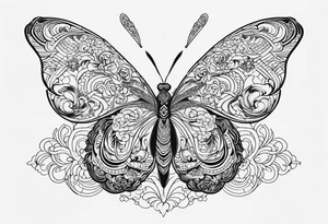 Create a Fine Line tattoo made out of the name Minho and very pretty maybe a butterfly tattoo idea