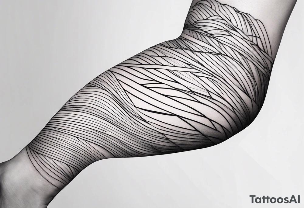 lines back and arm combination, simple, two lines tattoo idea lines back and arm combination, simple, two lines tattoo idea