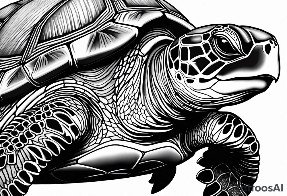 Sea turtle tattoo idea