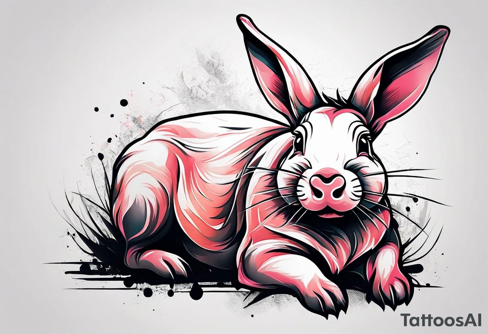 A rabbit that looks like a pig. tattoo idea