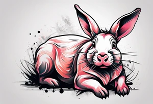 A rabbit that looks like a pig. tattoo idea