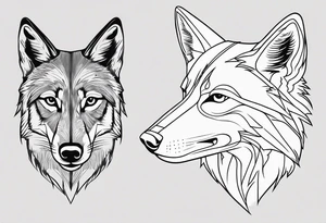 coyote tattoo idea