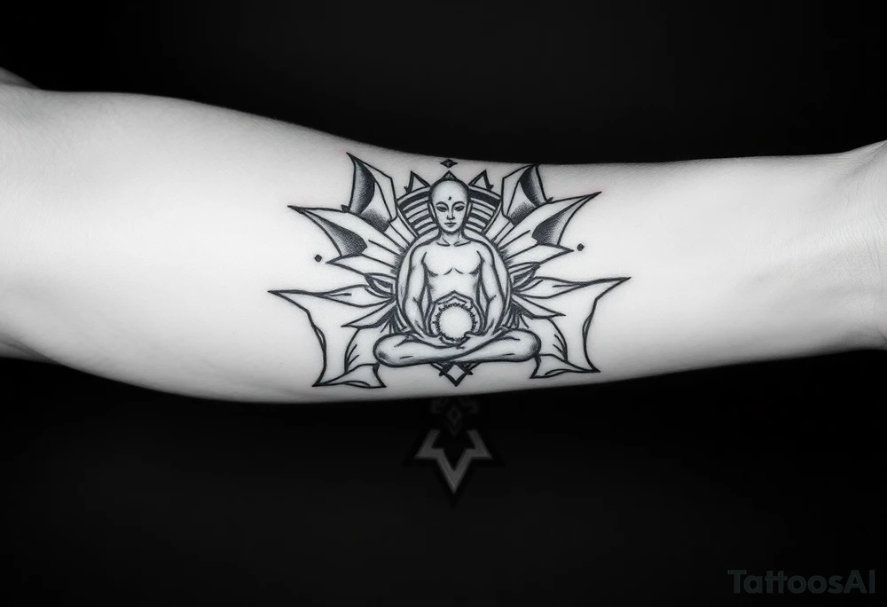 victory over coma and methadone. a new life in meditation. tattoo on the arm tattoo idea