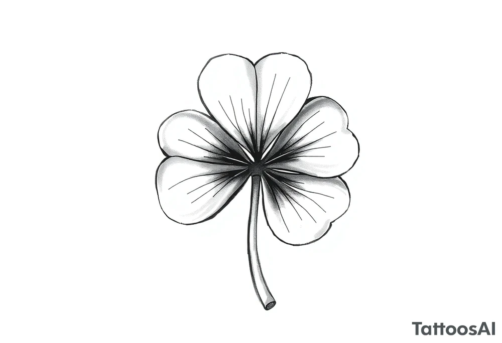 Irish clover tattoo idea