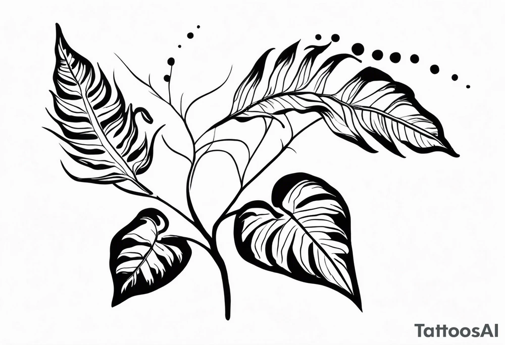 Fern, September, Morning Glory tattoo idea