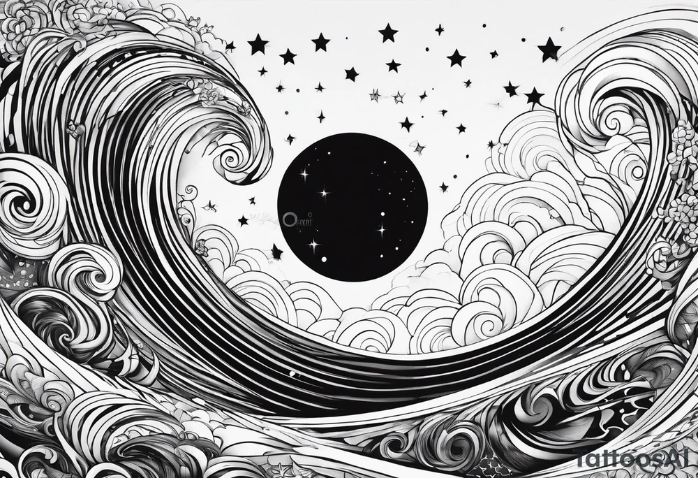 Imagination, stars, healing, Universe, infinity, soul, 2012, tidal wave tattoo idea