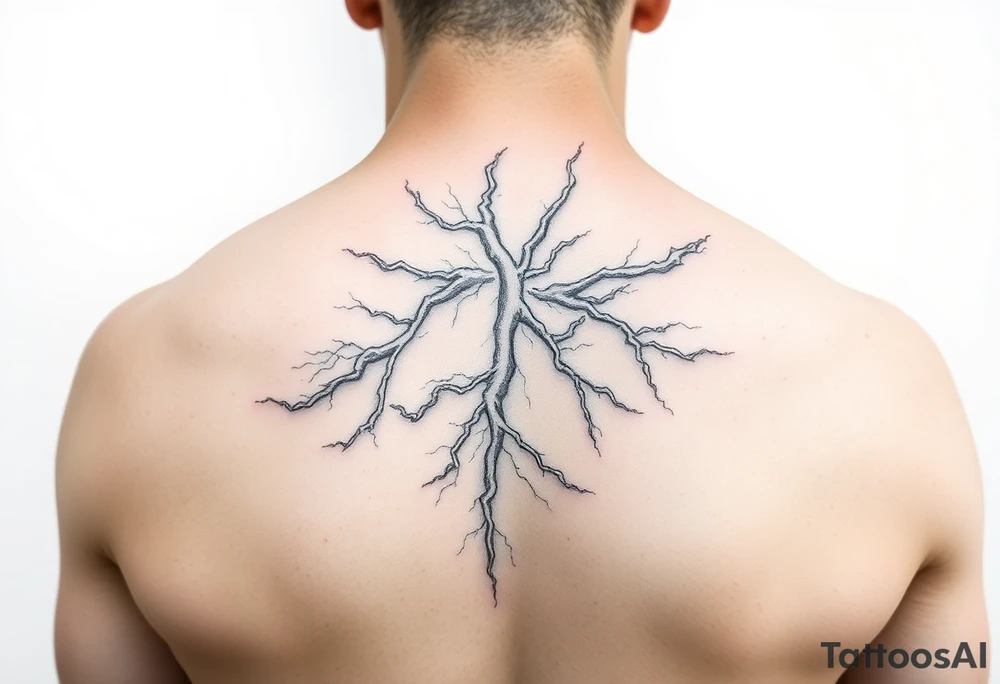 Lightning storm tattoo idea