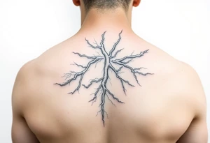 Lightning storm tattoo idea