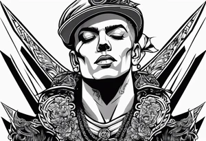 punk rocker tattoo idea