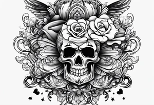 "no alarms and no surprises" in a handwritten font tattoo idea