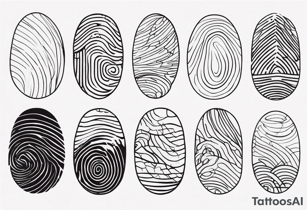 Finger print tattoos tattoo idea
