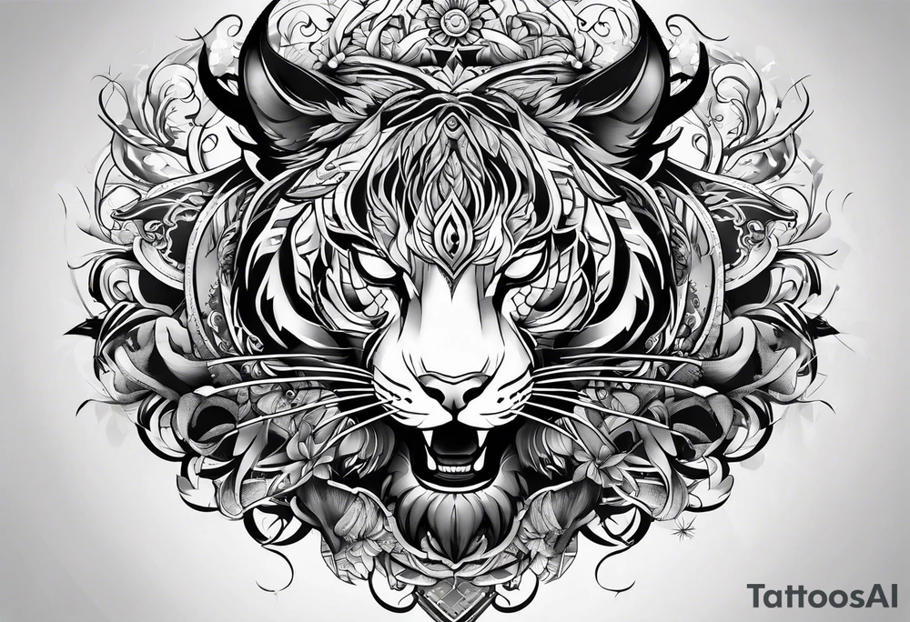 Skin ripping tattoo idea