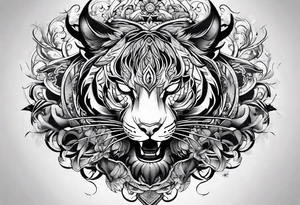 Skin ripping tattoo idea