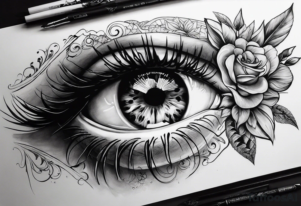 Слон со слоненком висящим на его хоботе tattoo idea