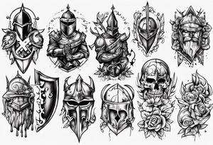 Old school tattoos knight tattoo idea