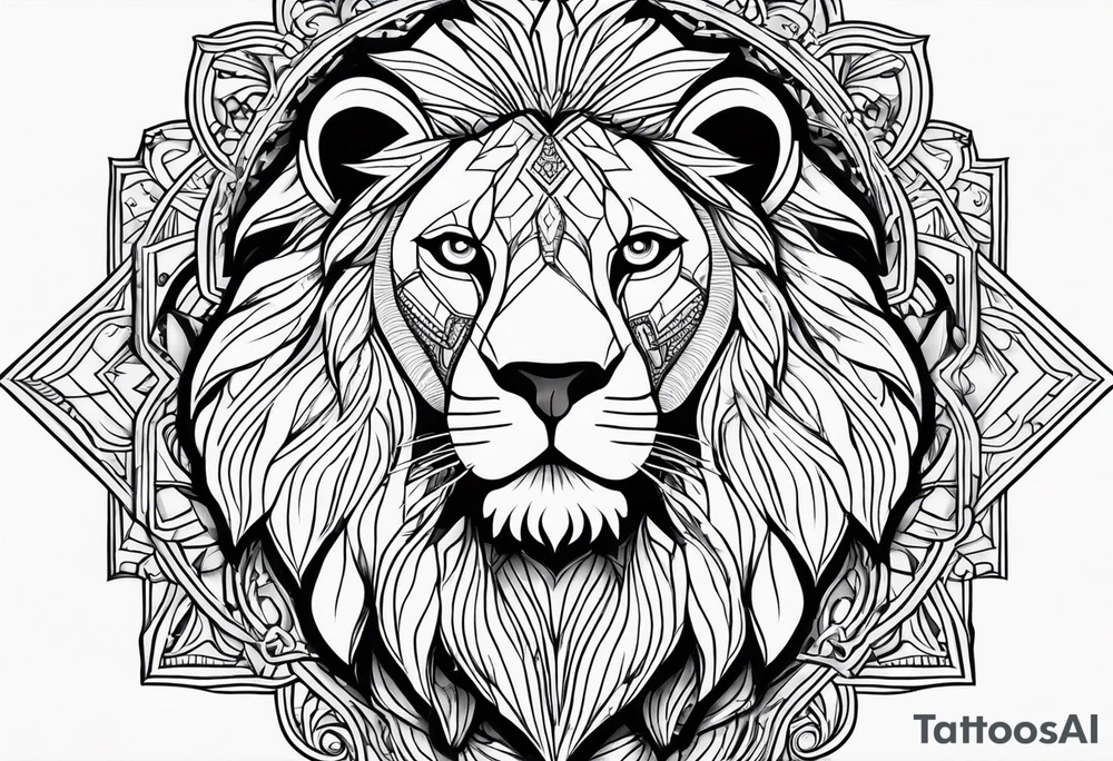 Sad leo tattoo idea