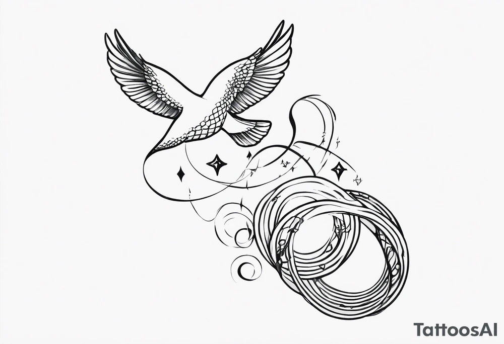 Snake and dove arm tattoo with bible verse Matthew 10:16 included tattoo idea