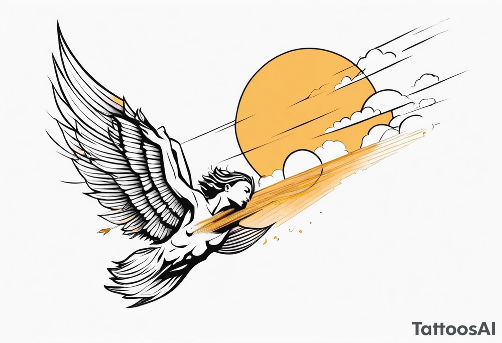 icarus falling tattoo idea