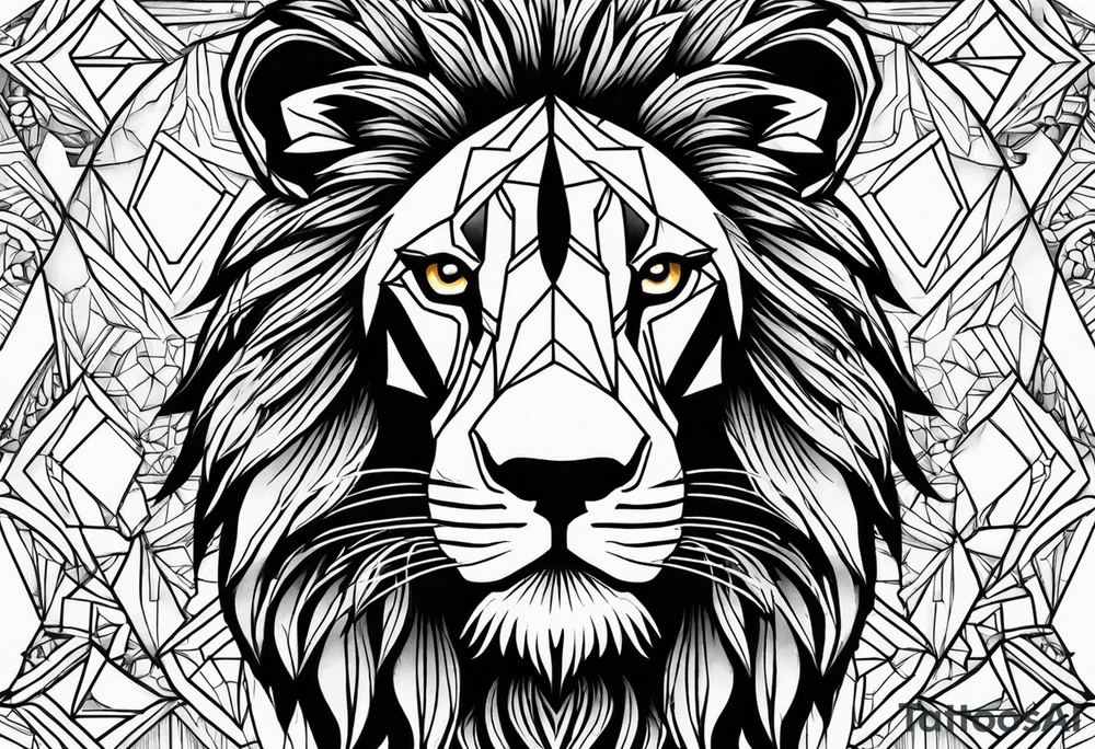 Jamaican lion tattoo idea